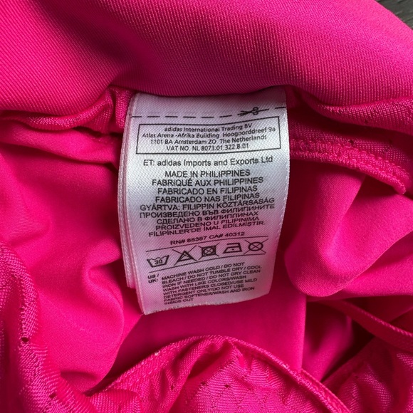 Adidas Women's Hot Pink Athletic Shorts - Picture 6 of 6